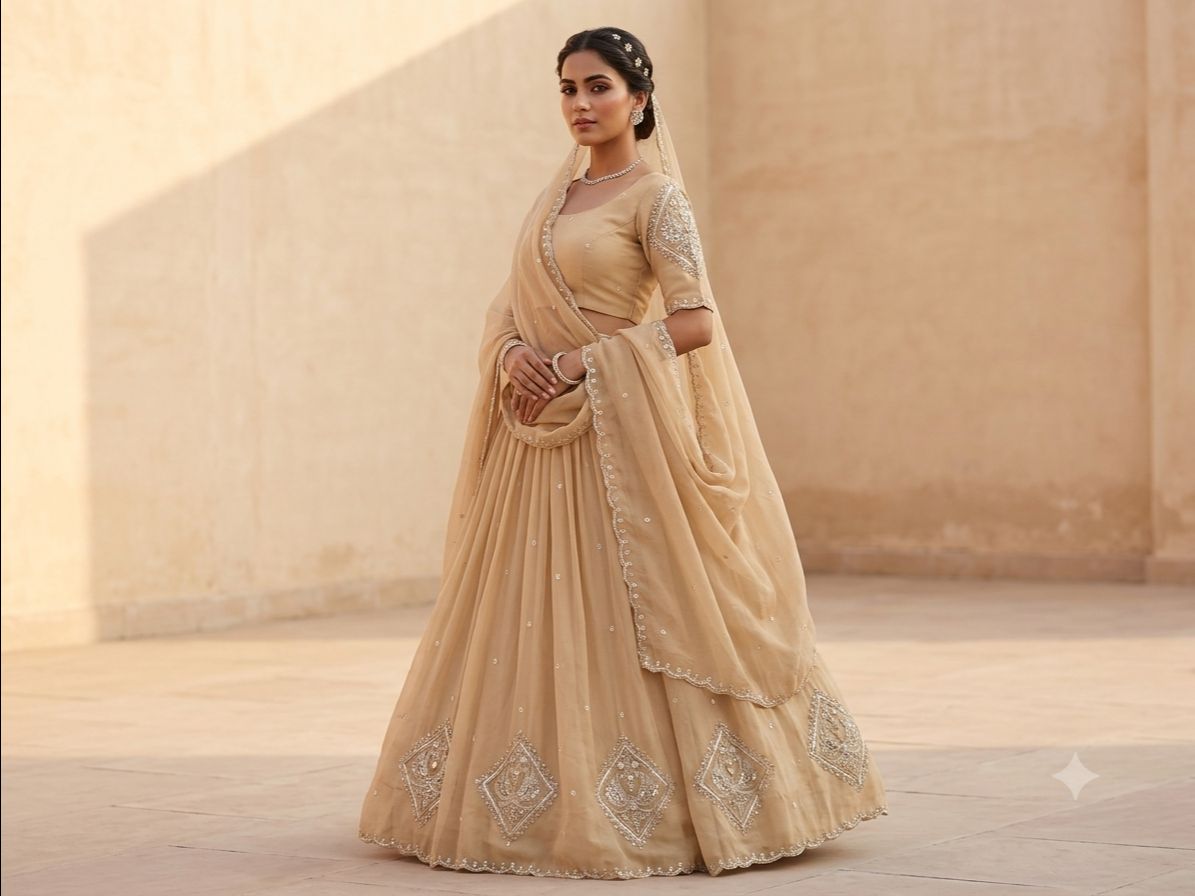 Embroidery Beautiful Lehenga view 3