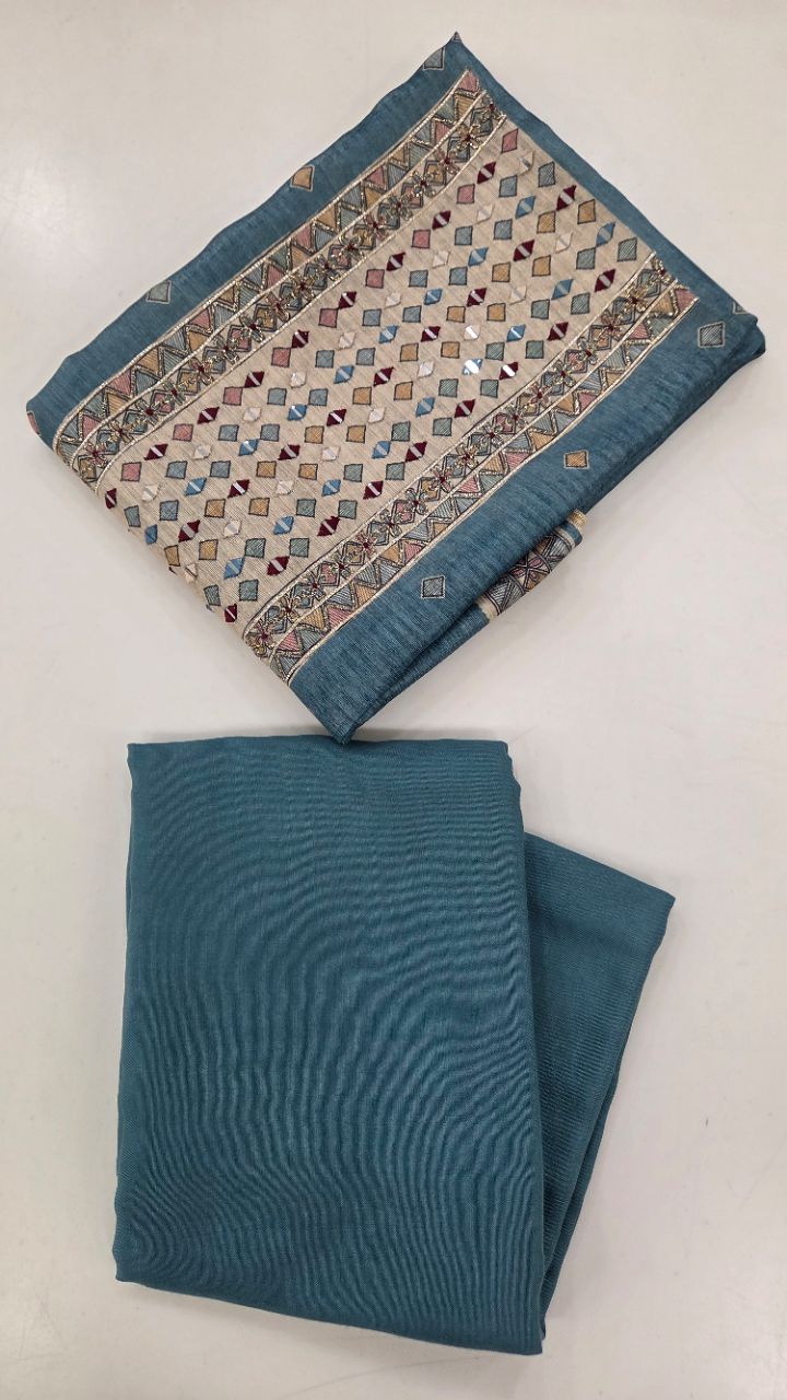 ..Unstitched. Suit Fabric view 4