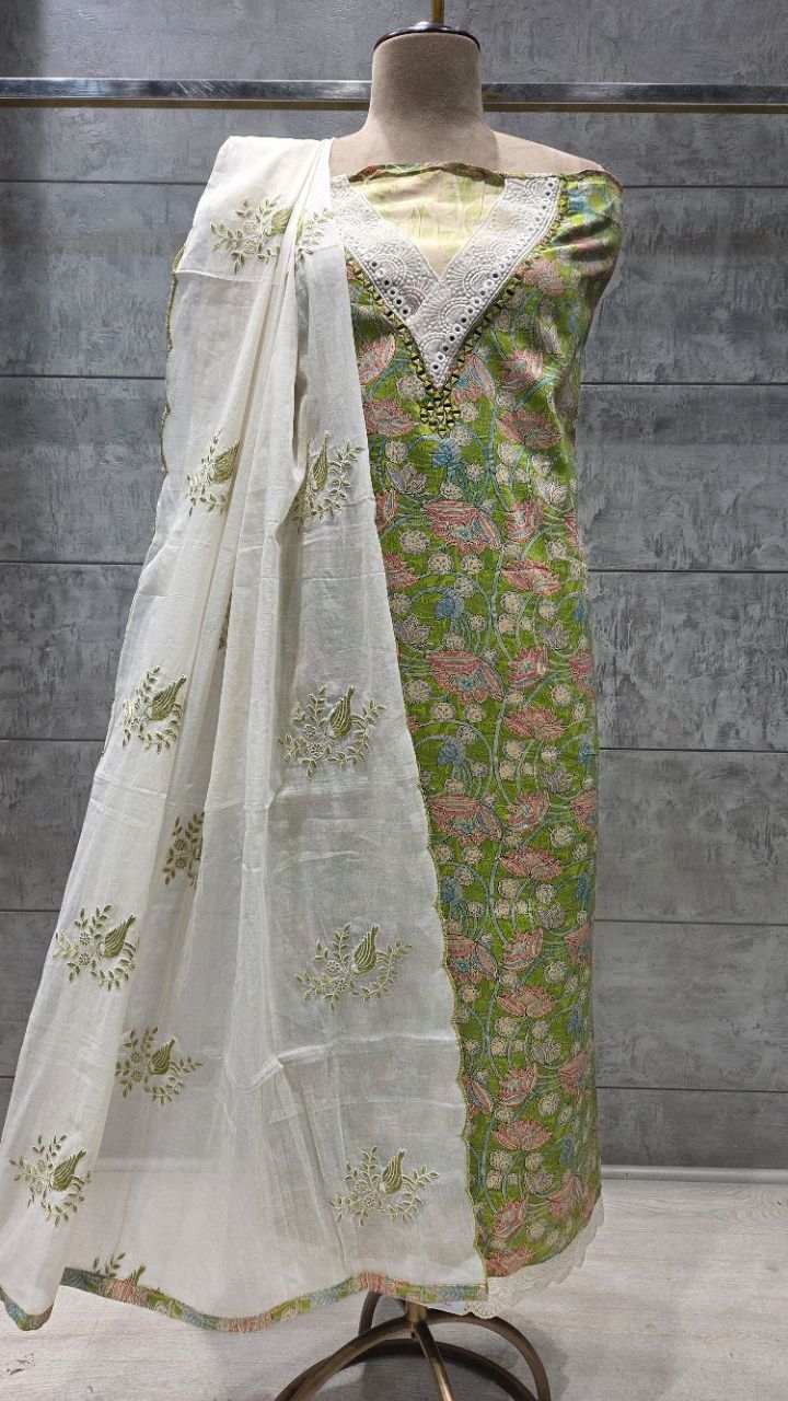 ..Unstitched.. Suit Fabric view 2