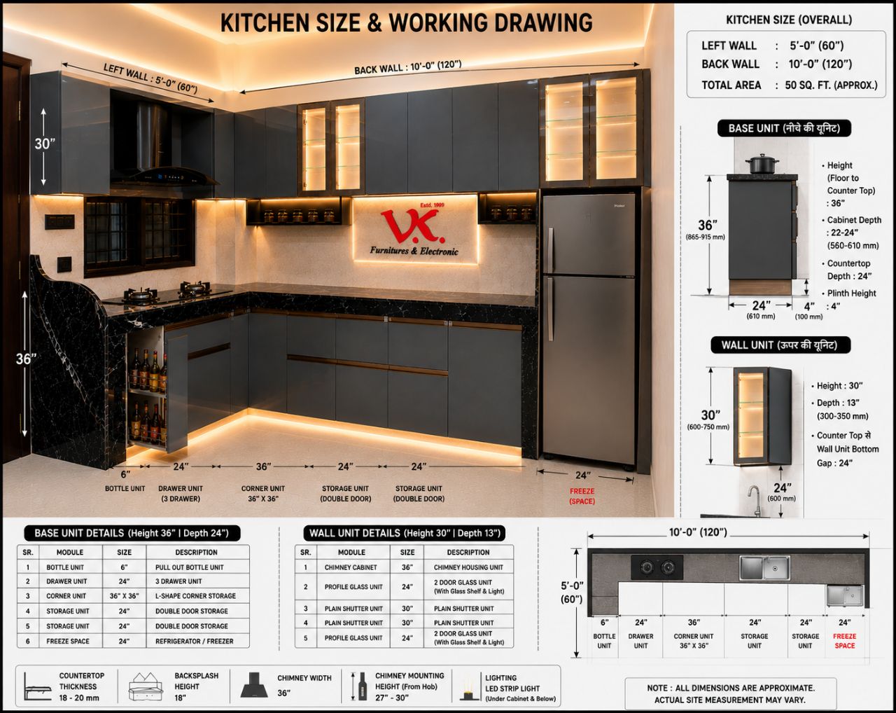 V K Modular Kitchen view 2