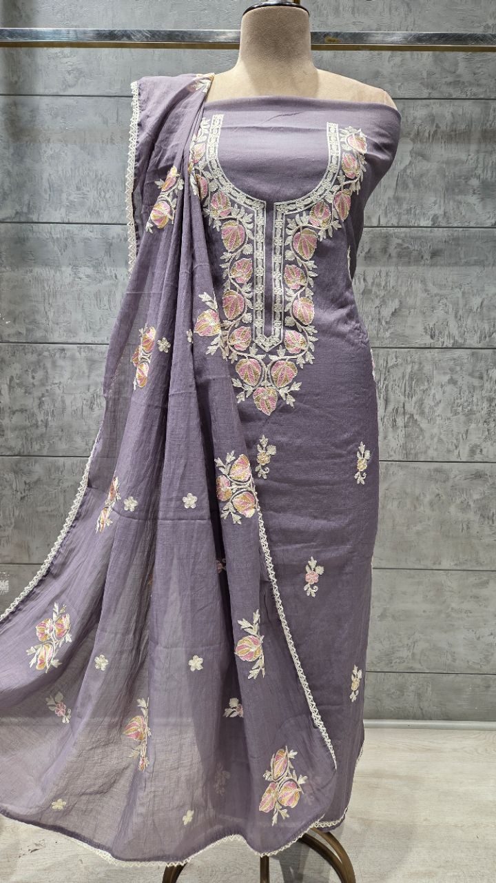 . .Unstitched Suit Fabric view 2