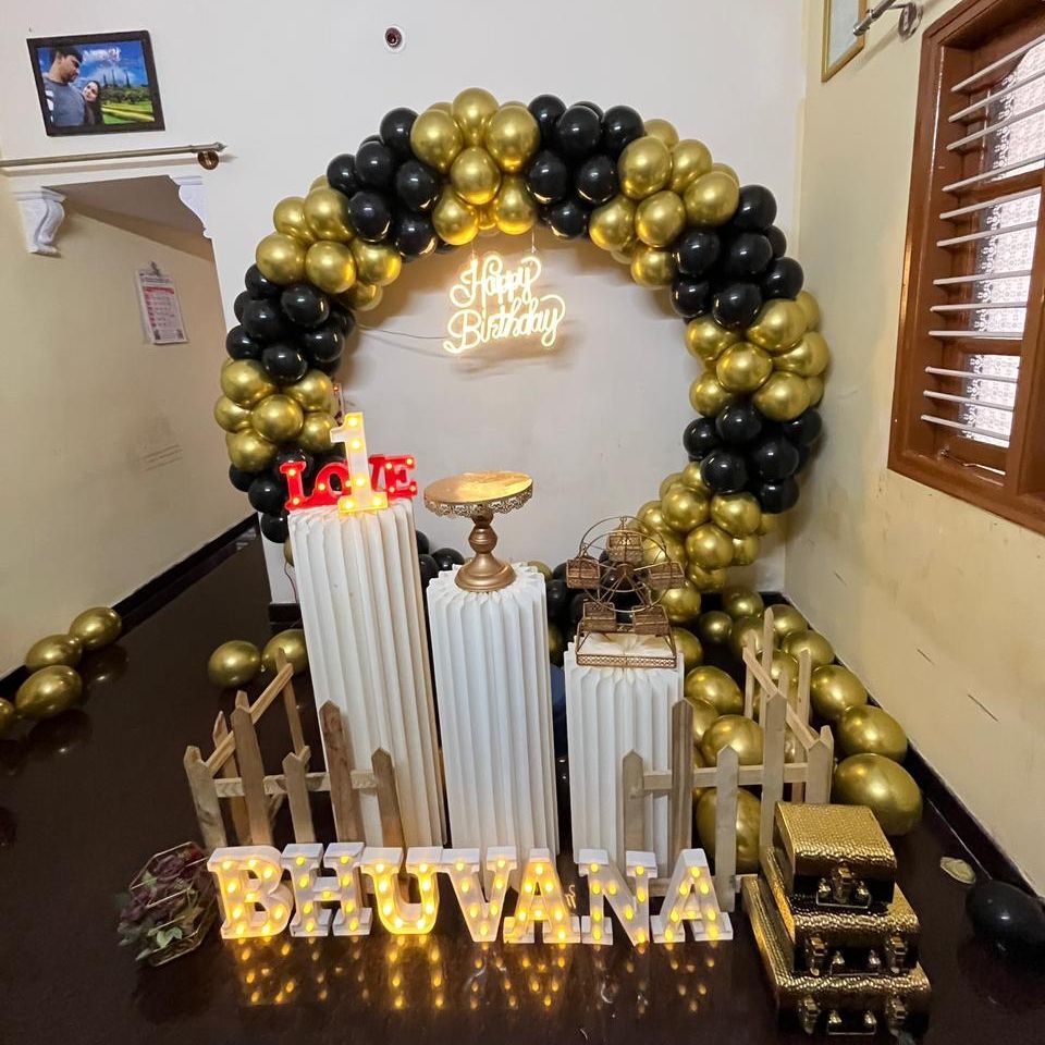 Birthday Balloon Arch view 2