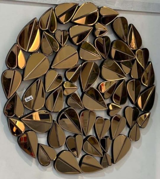 Designer Round Mirror view 3