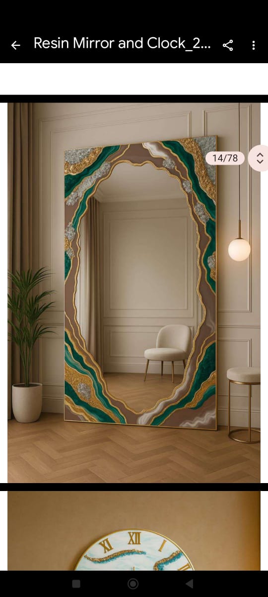 Decorative Golden Mirror view 7