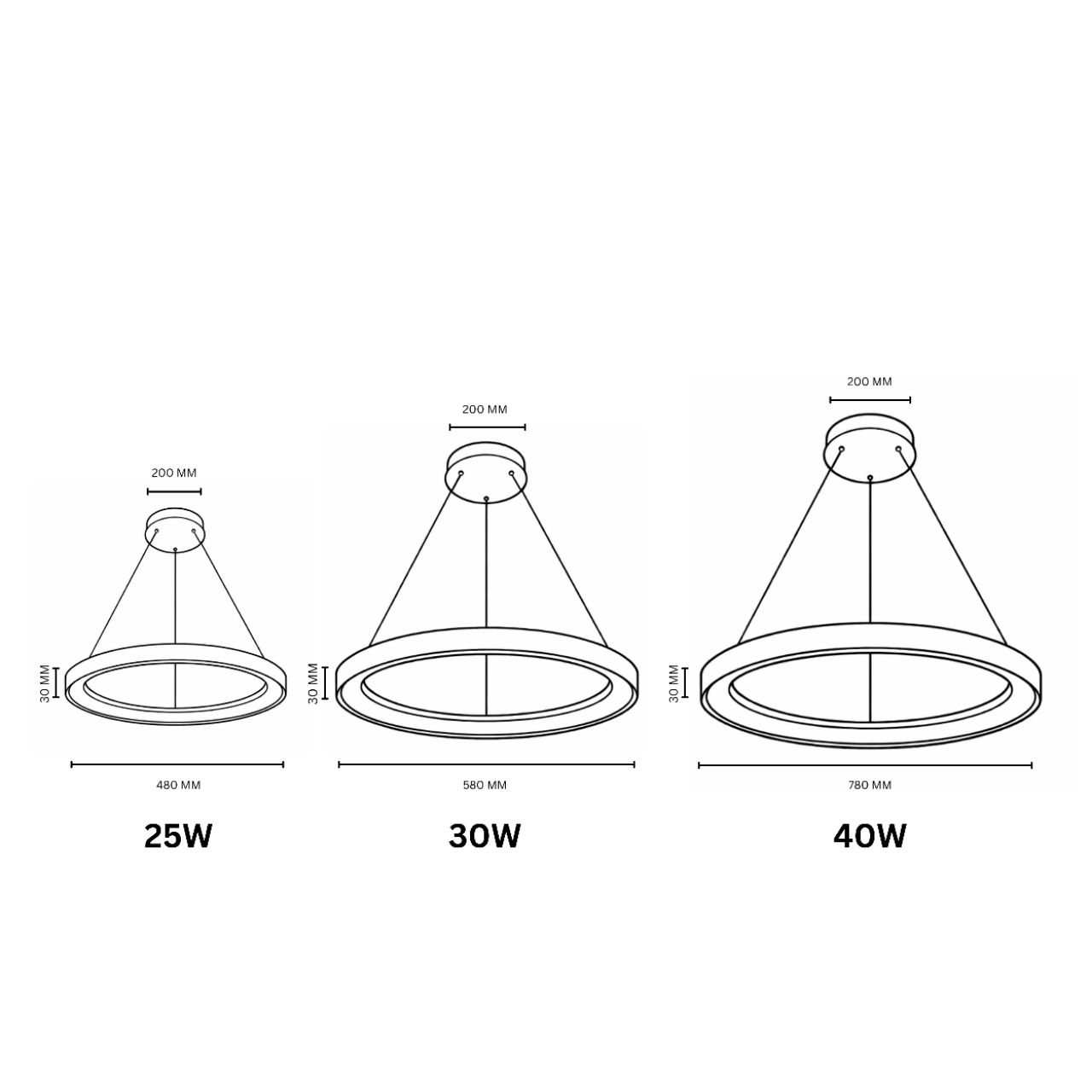 JSL AP1003 Smart Pendant Light view 2