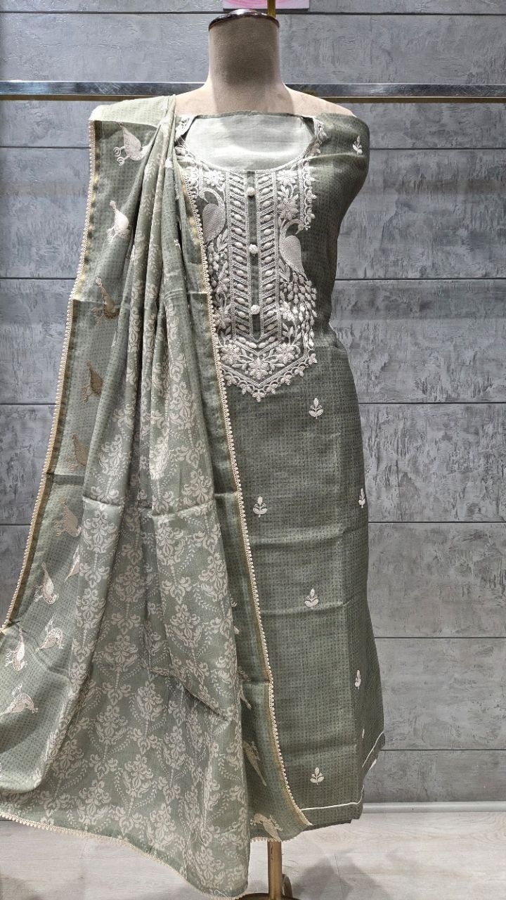 .Unstitched .Suit. Fabric view 2