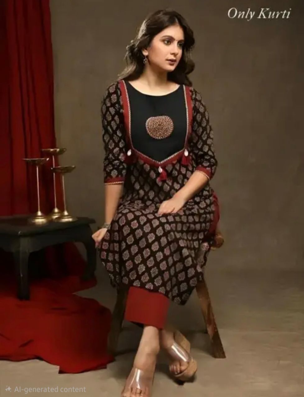 Ethnic Printed Kurta view 2