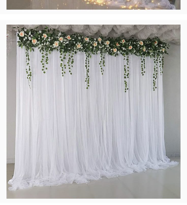White Floral Backdrop