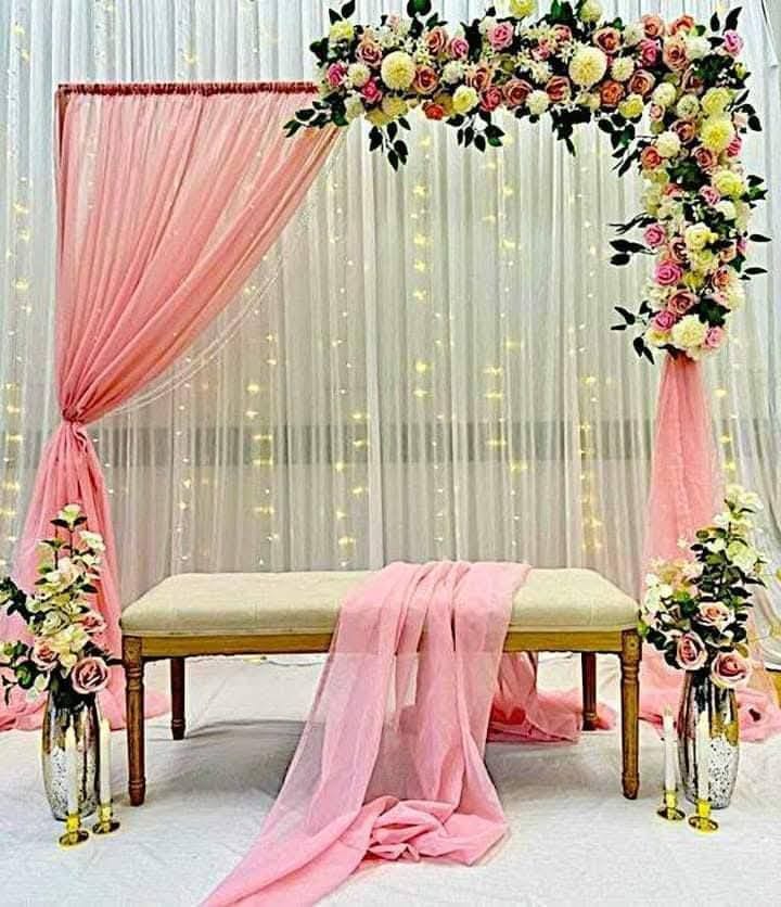 Pink Floral Decoration Set