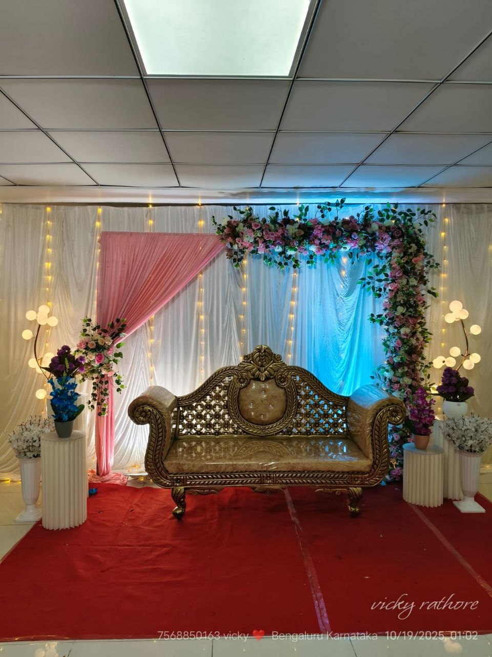 Golden Decorative Sofa