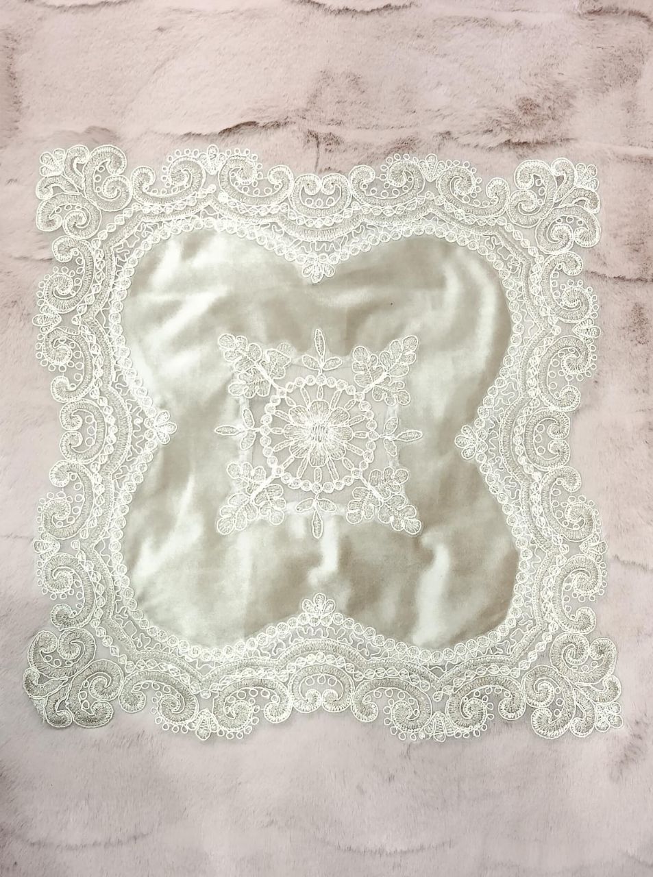 Lace Embroidered Table Cover view 2