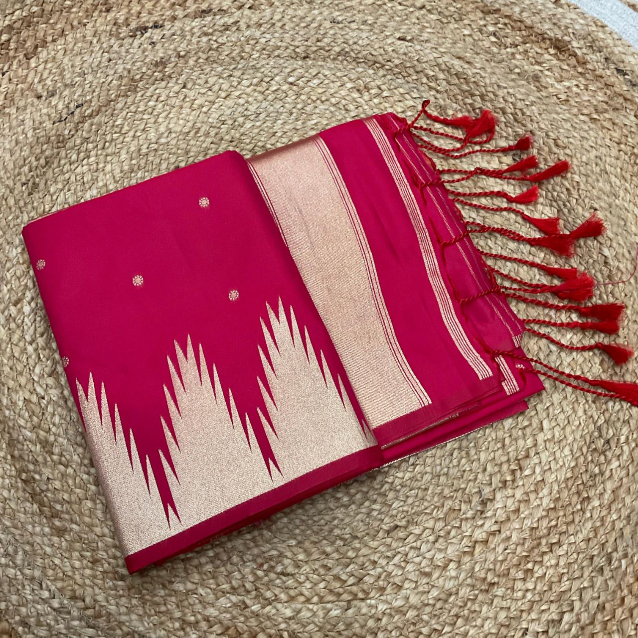 Temple Border Rani Pink view 2