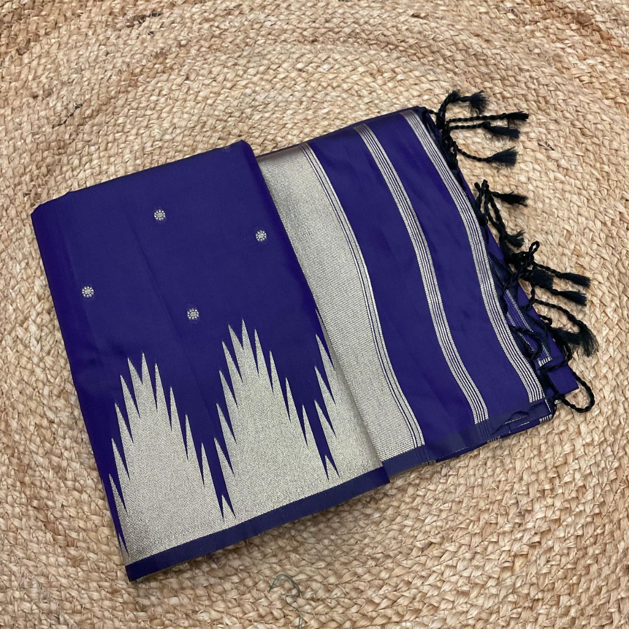 Temple Border Deep Royal Indigo-Purple view 2