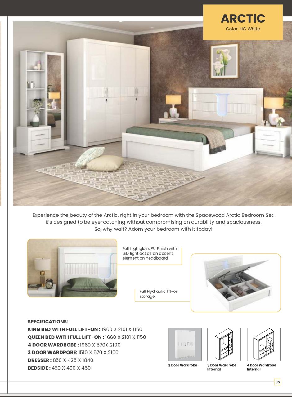 Spacewood Arctic Bedroom Set