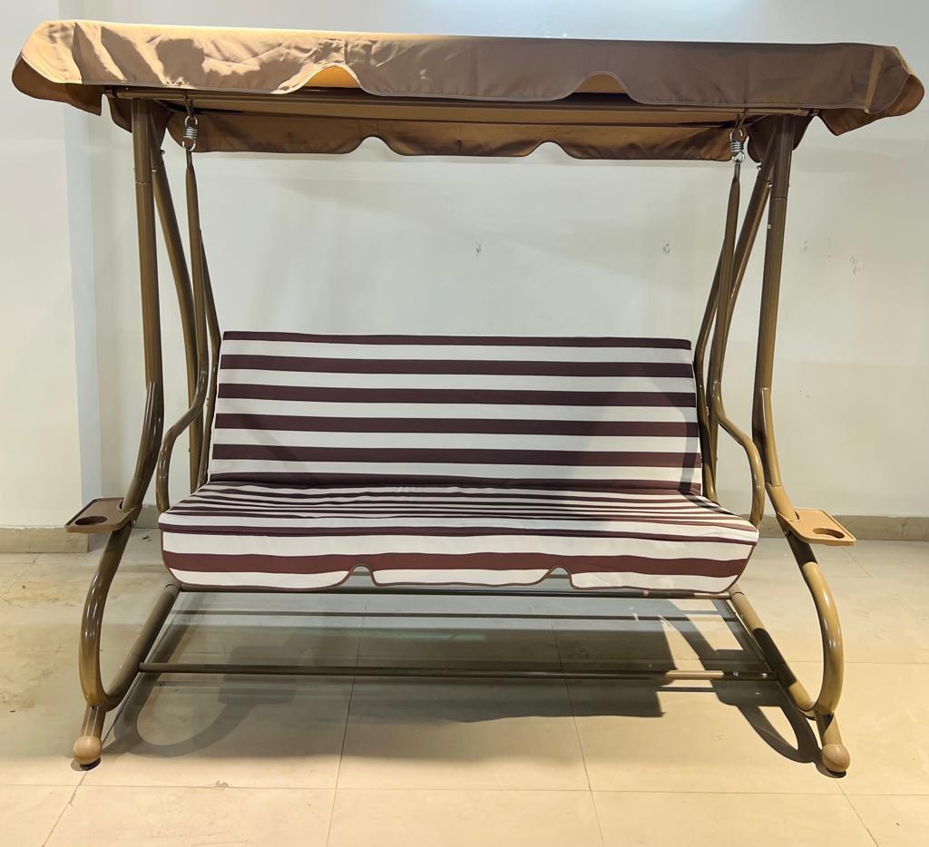 Striped Outdoor Swing Chair