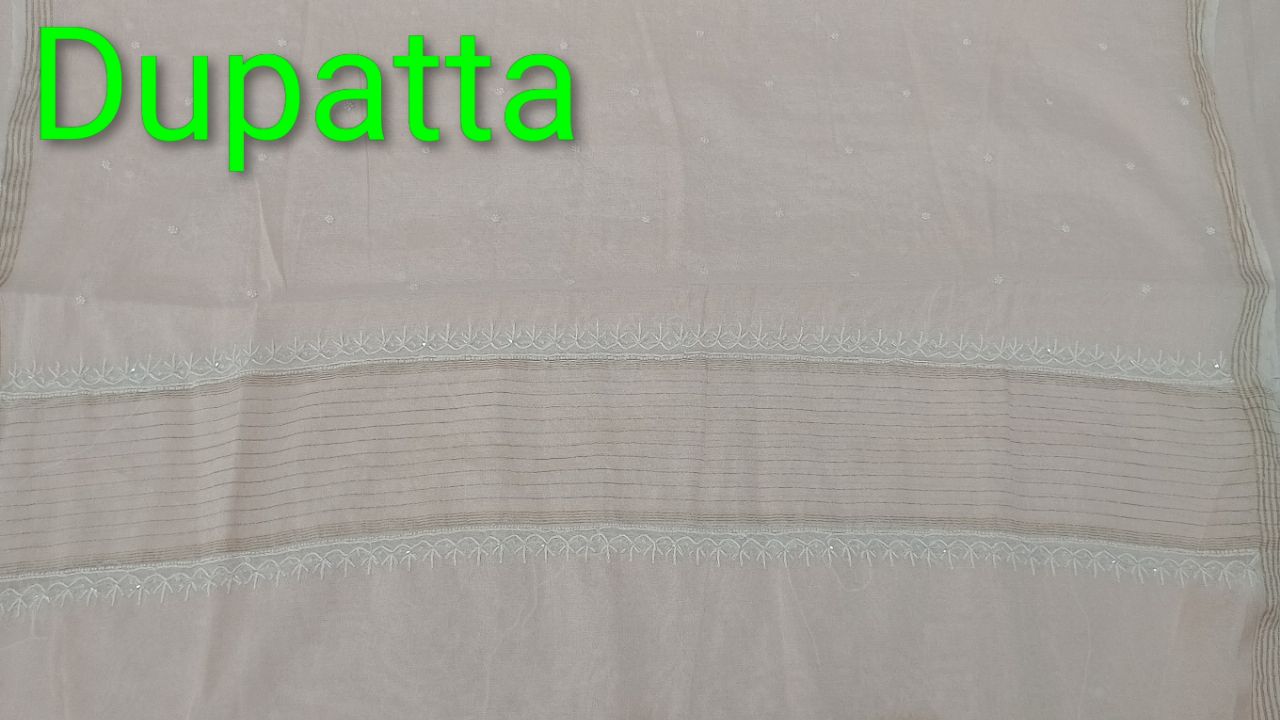 Mul Chanderi Kurta Dupatta Fabric view 3