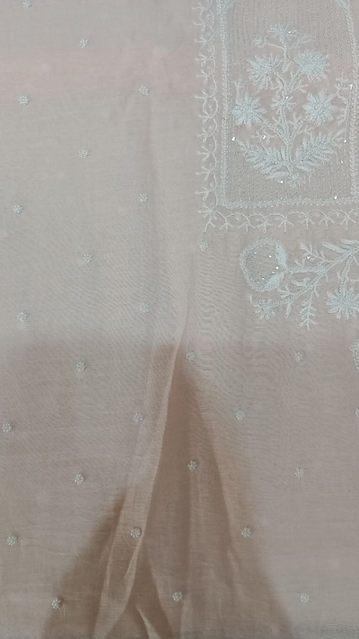 Mul Chanderi Kurta Dupatta Fabric view 2