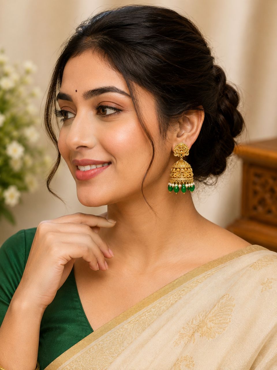 Antique Jhumka view 2