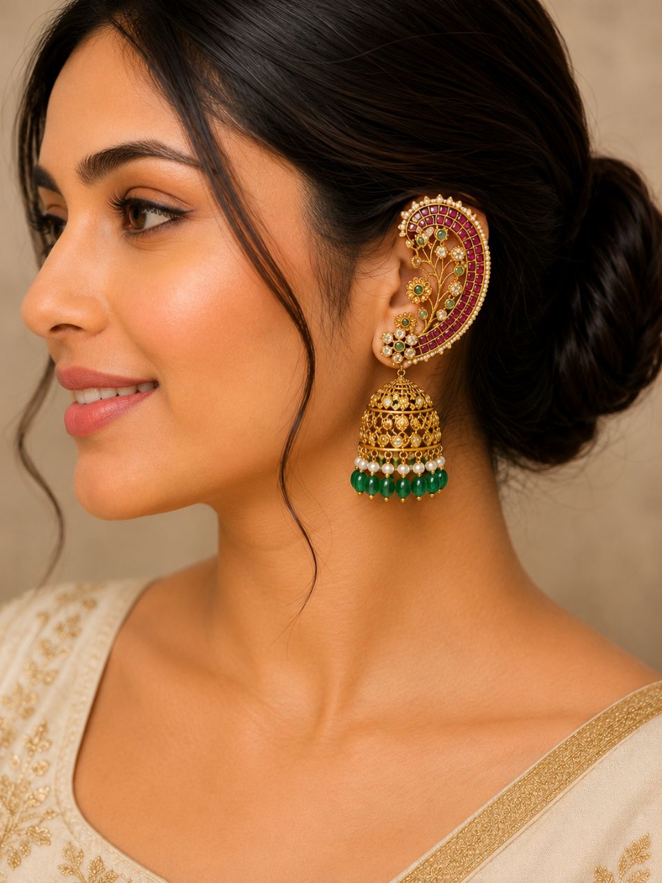 Kaan-Phool Jhumka view 2