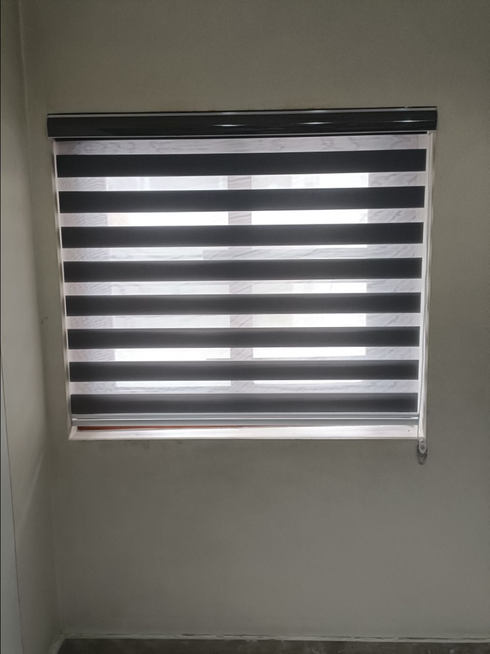 Black and White Zebra Blinds view 2