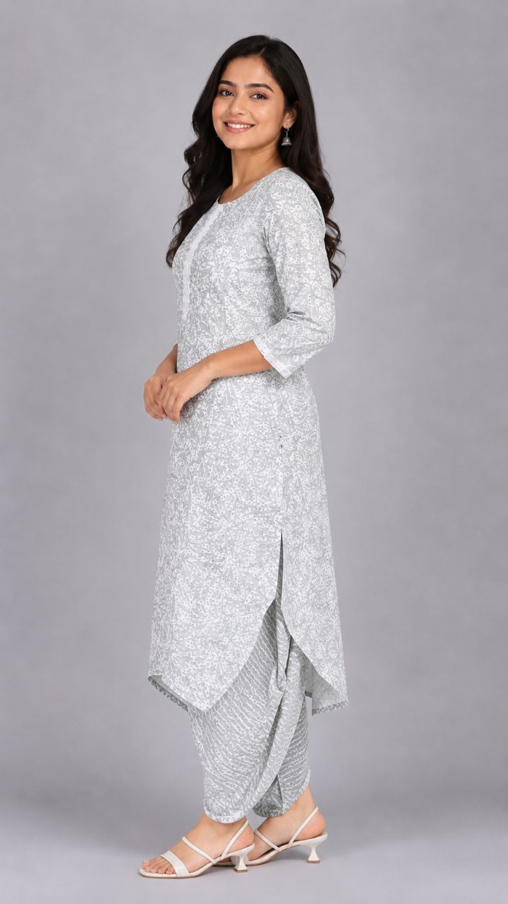 Ethnic Printed Kurta Set view 2