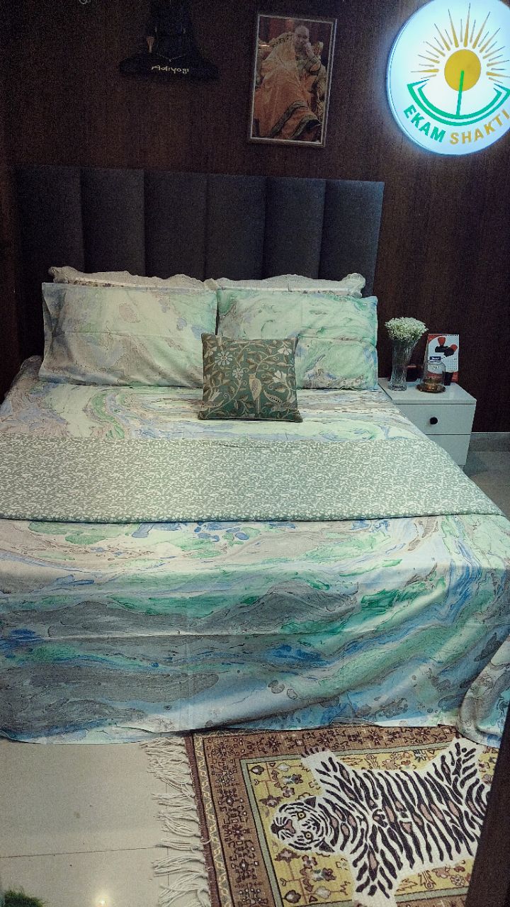 Marble Pattern Bed Cover Set view 4