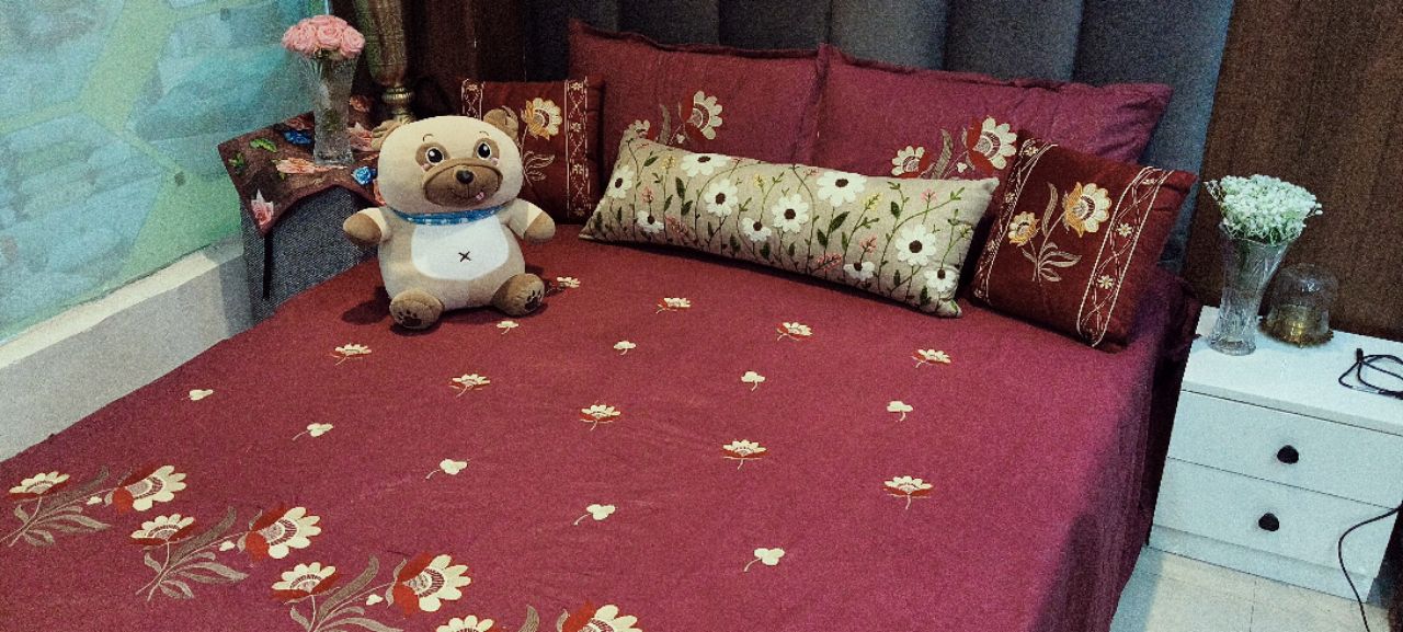 Lush Embroidered Bedding Ensemble view 2