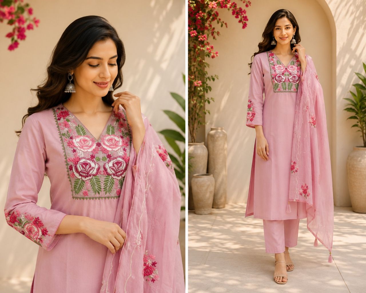 Elegant Embroidered Kurta view 3