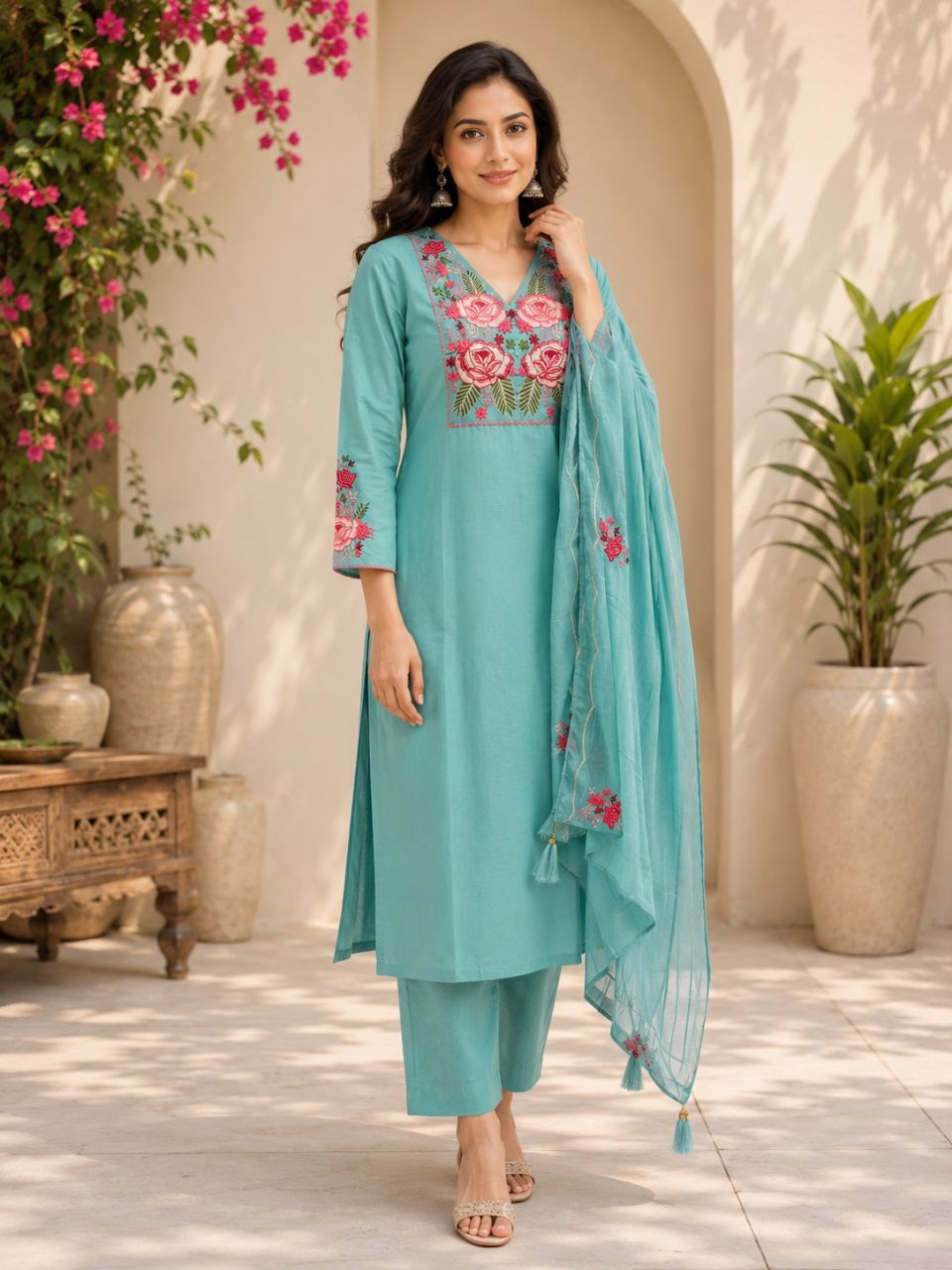 Elegant Embroidered Kurta view 2