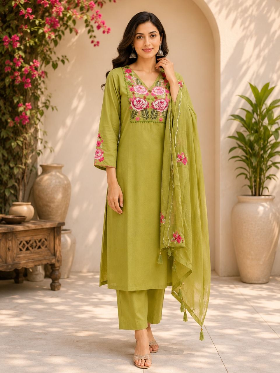 Elegant Embroidered Kurta view 6