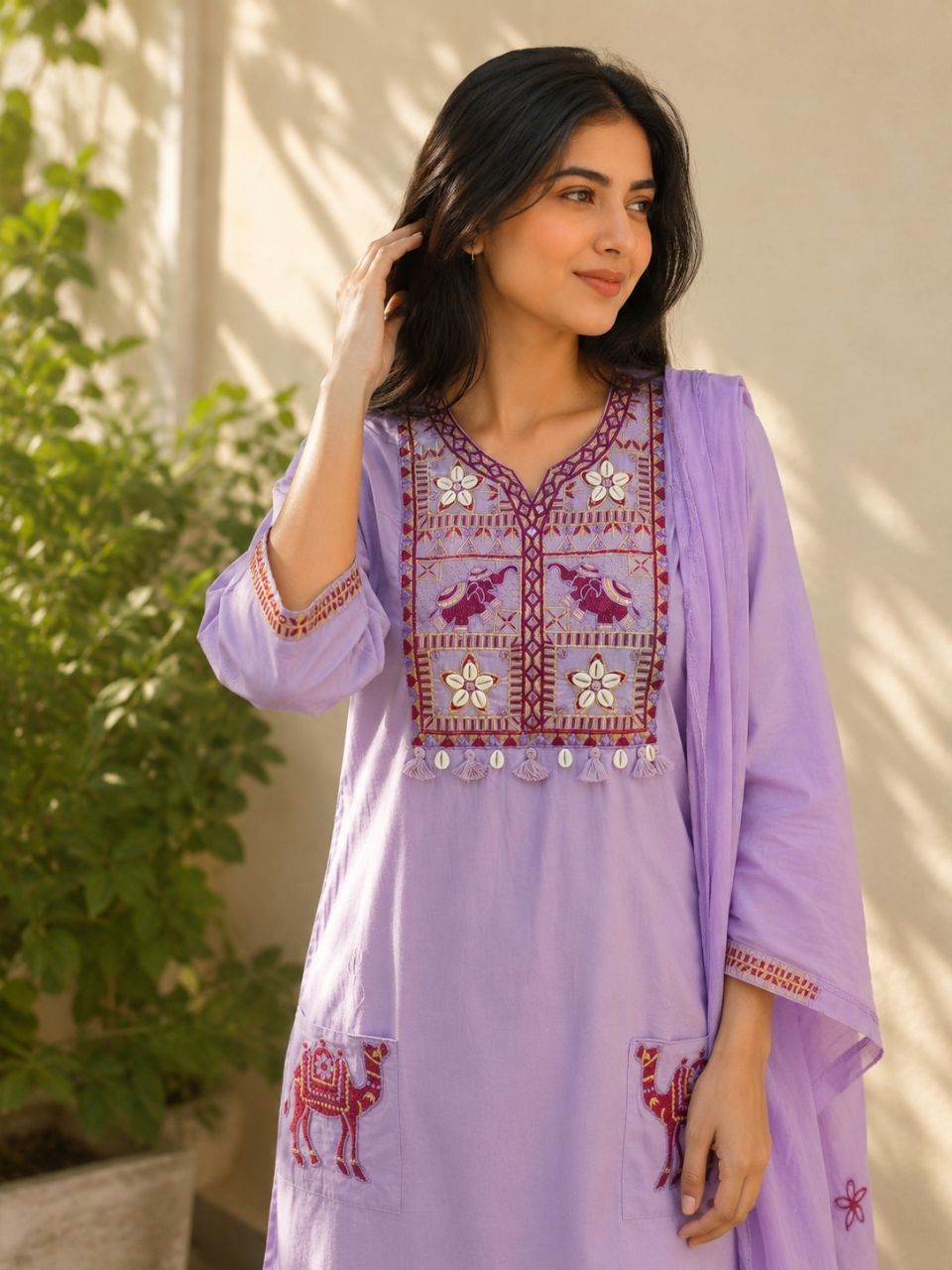 Elegant Embroidered Kurta view 8