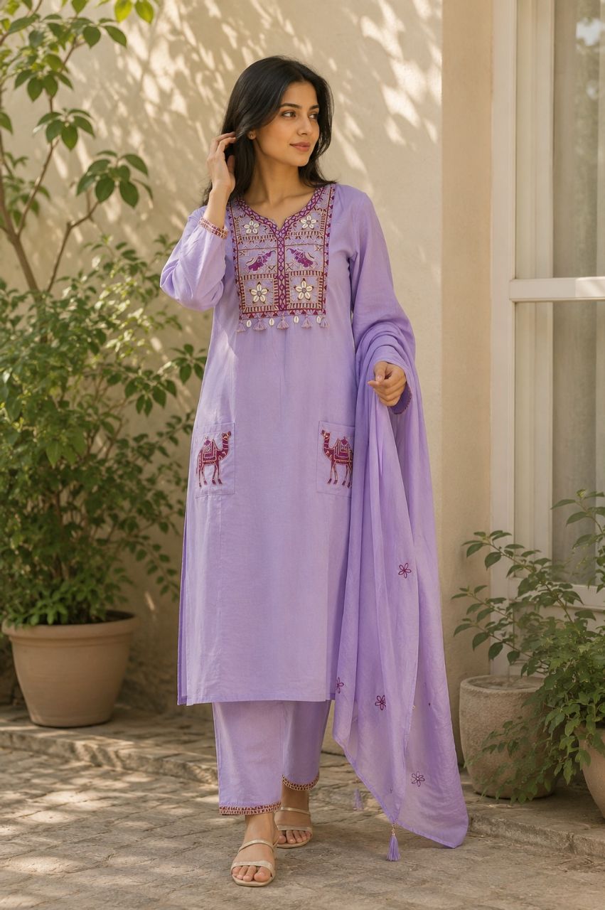 Elegant Embroidered Kurta view 10
