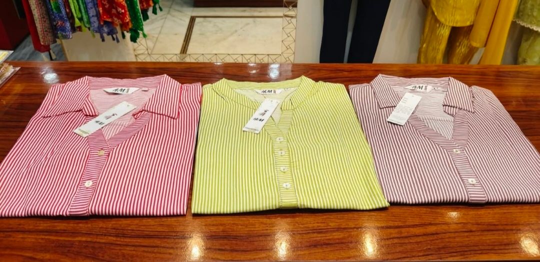 Striped Short Kurti view 2