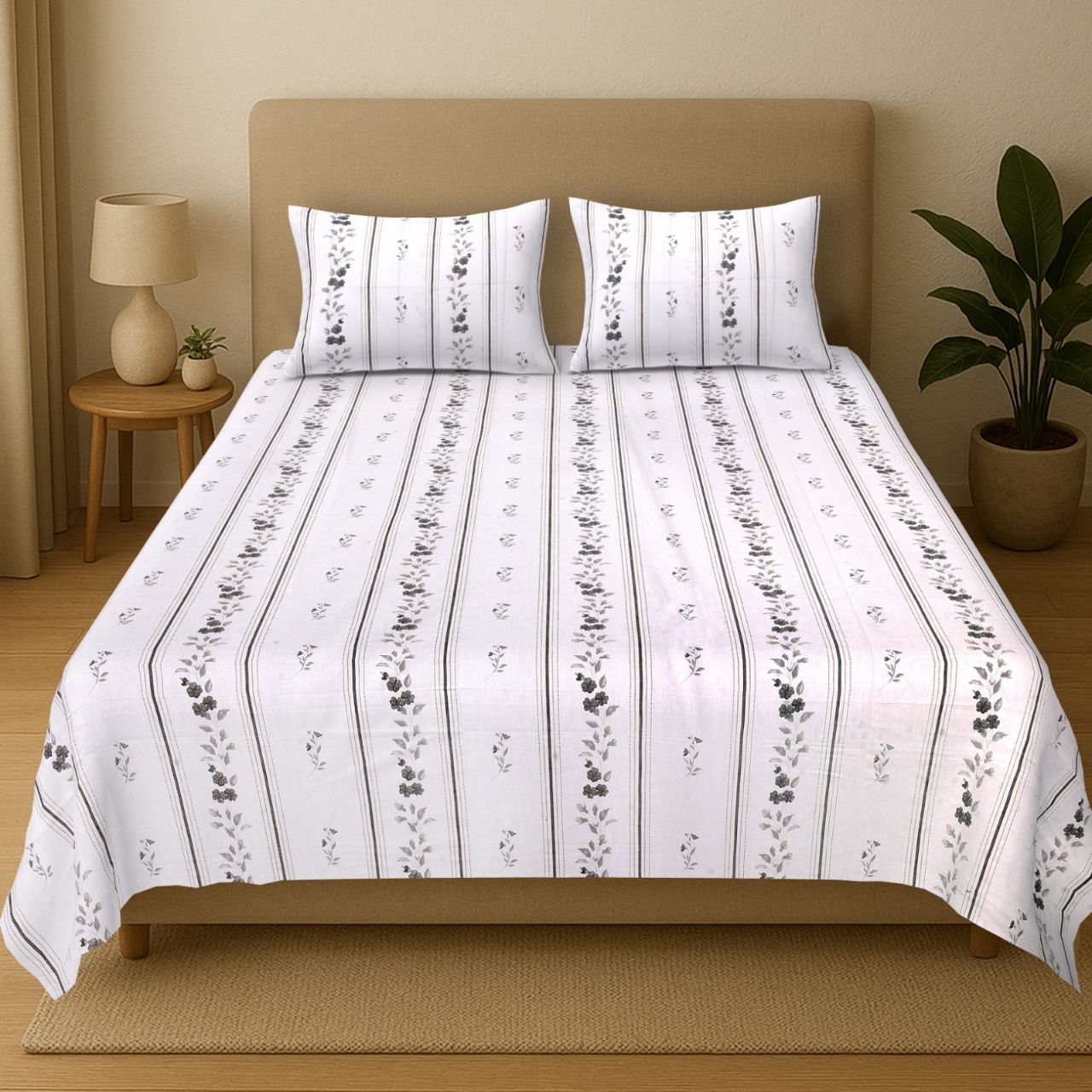 Floral Jaipuri Bed Linen