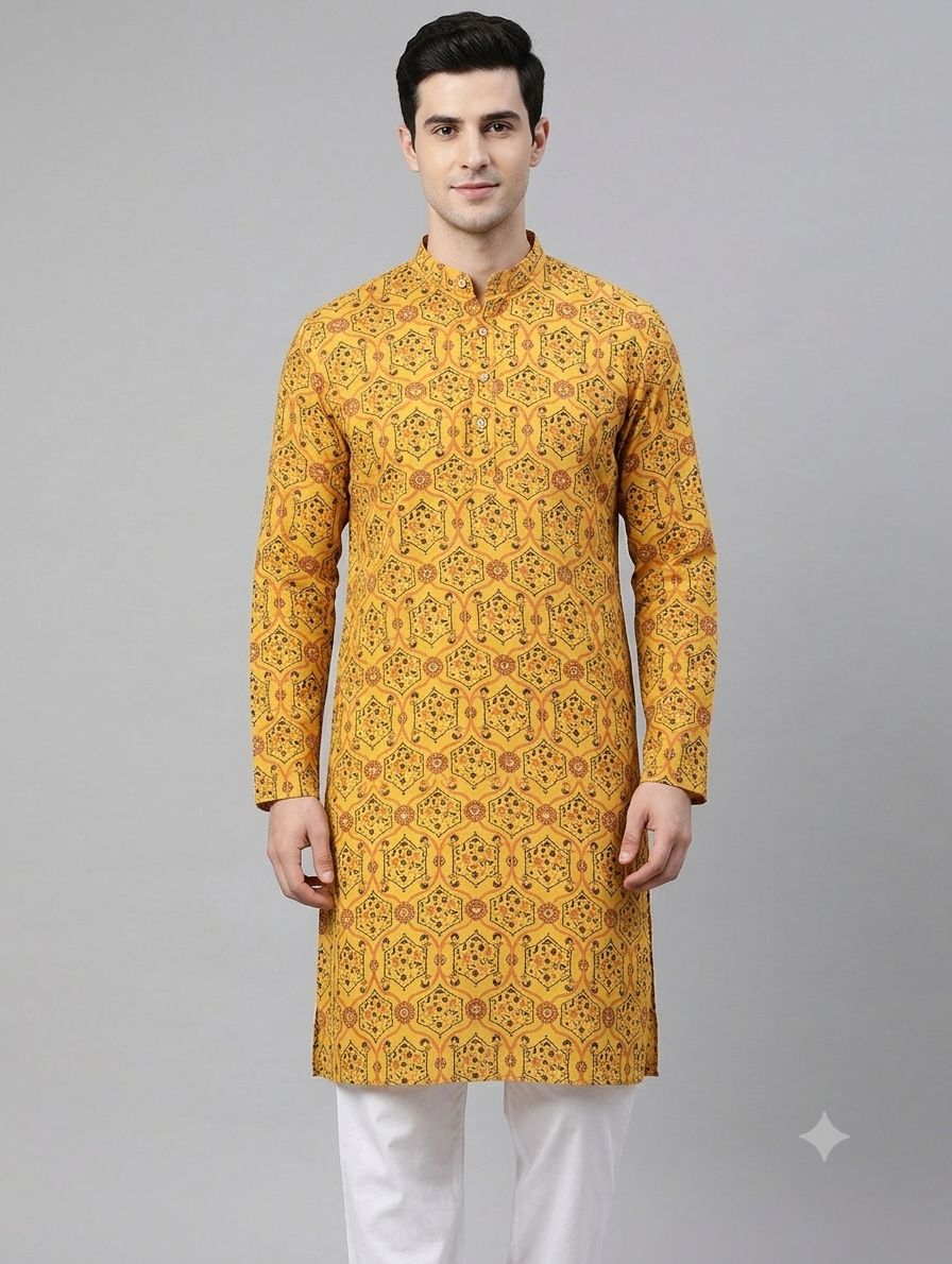 Cotton Kurta Print MG view 2