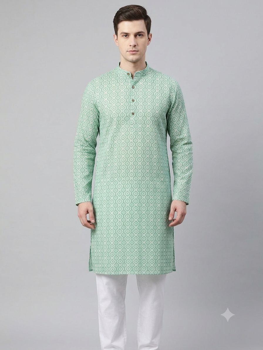 Cotton Kurta Print MG view 3