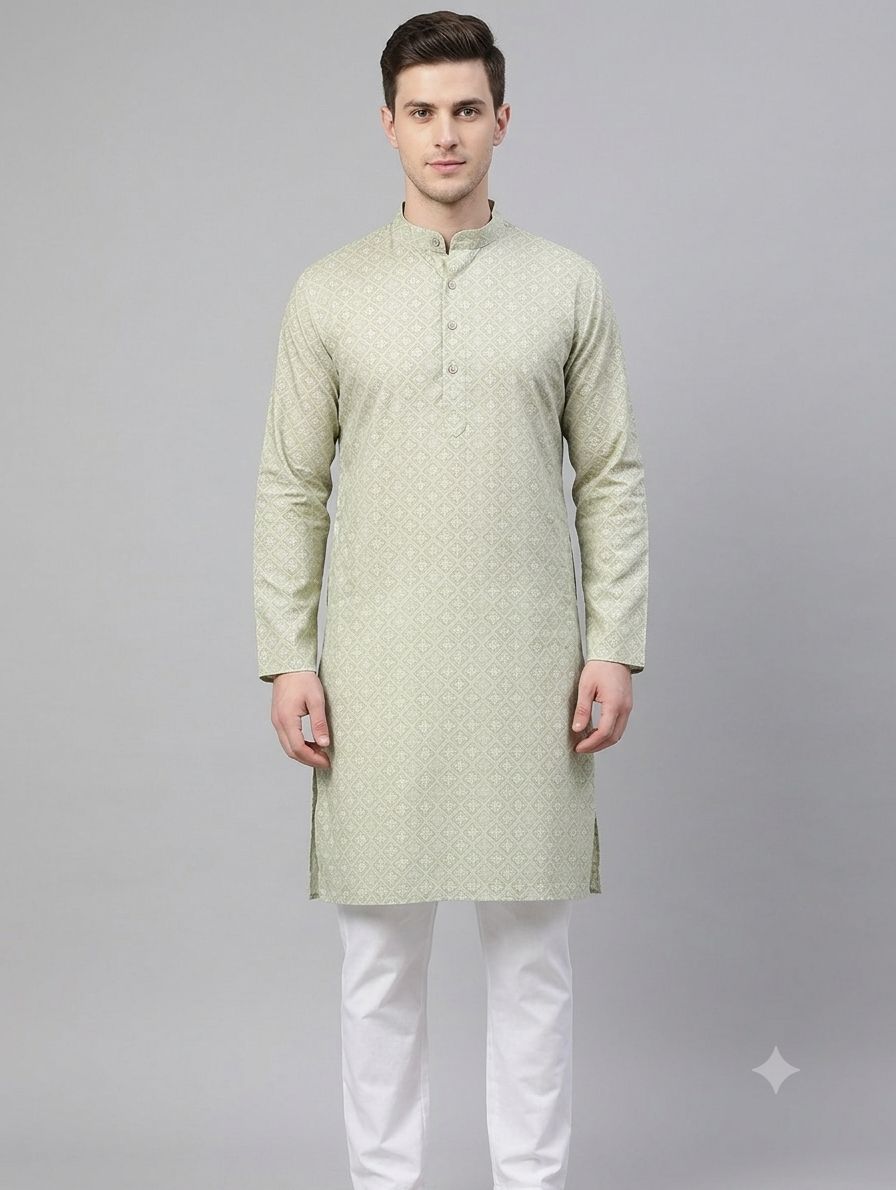Cotton Kurta Print MG view 4