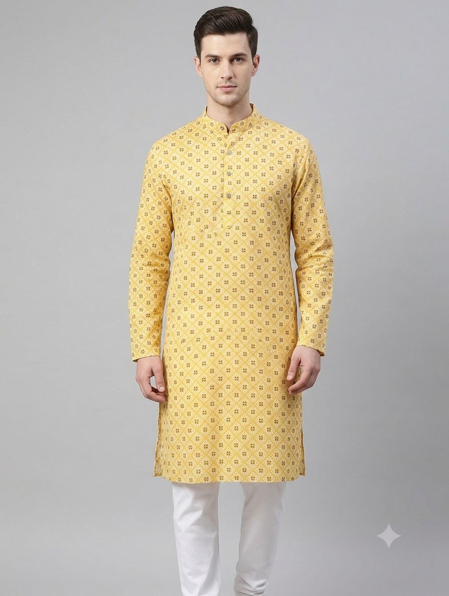 Cotton Kurta Print MG view 5