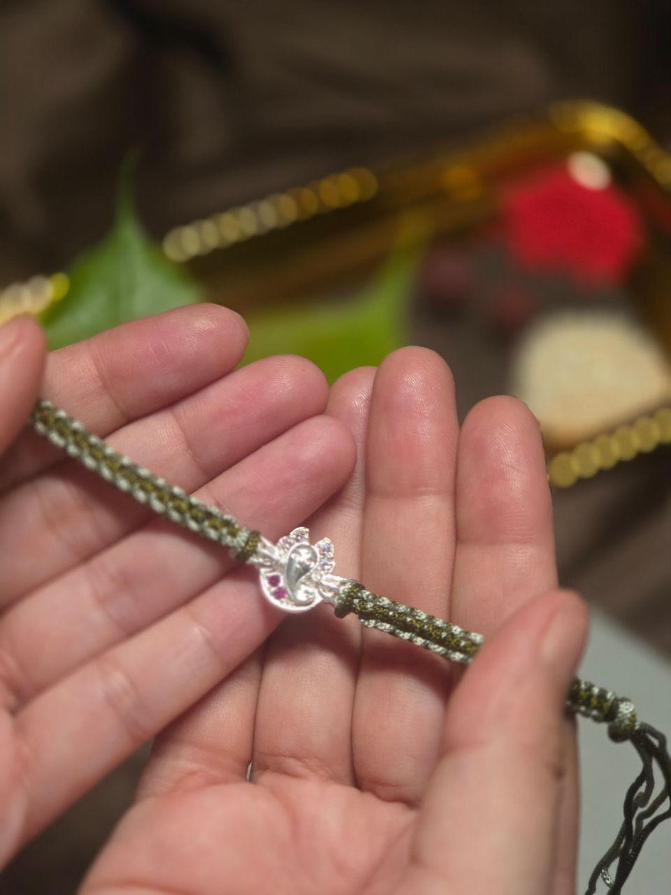 Silver Ganesh Rakhi