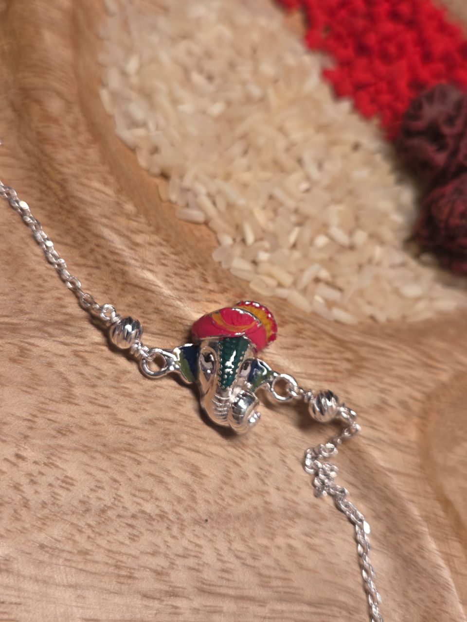 Ganpati Colorful Rakhi view 2
