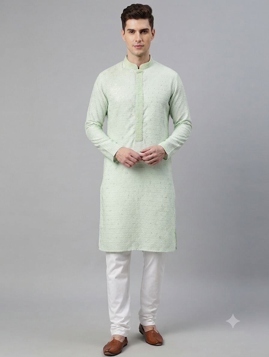 Silk Kurta Utsav T view 2