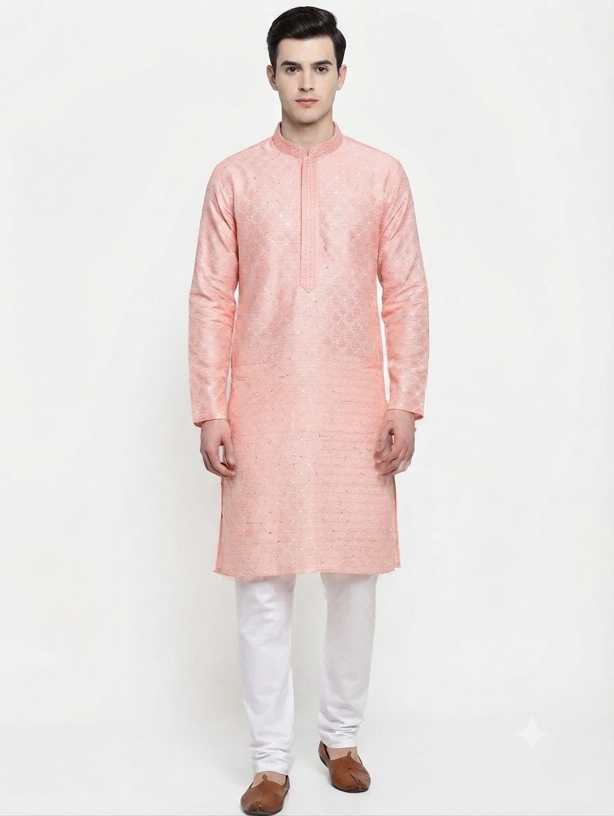 Silk Kurta Utsav T view 3