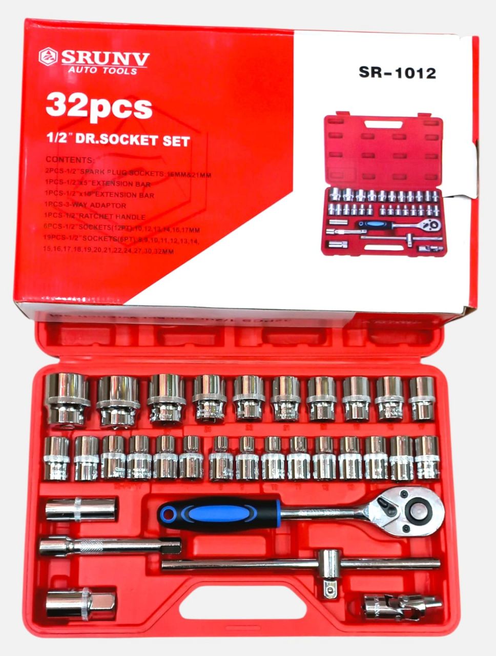 SRUNV 32-Piece Socket Set