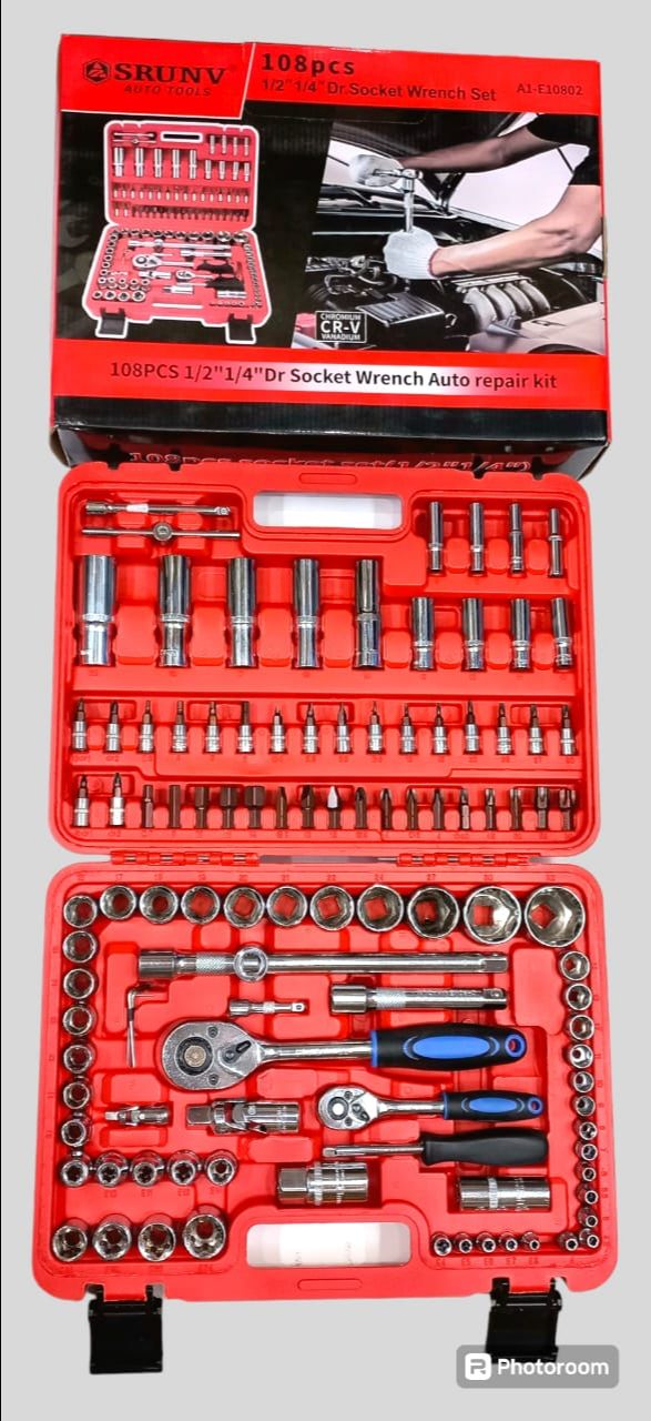 SRUNV 108-Piece Socket Wrench Set