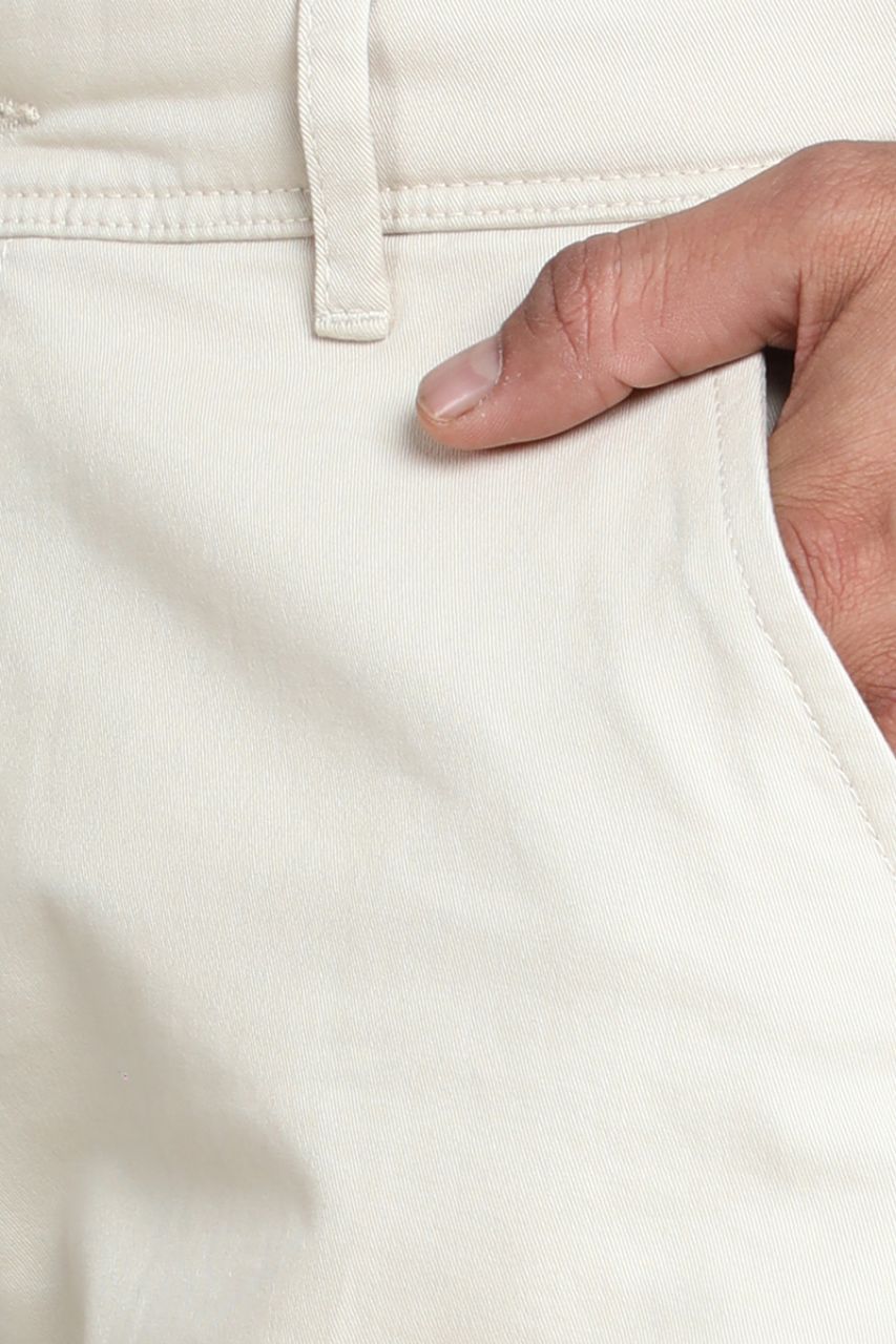 Cream Chinos Pants view 6