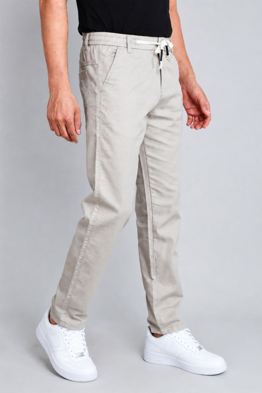 Light Grey Joggers Pants view 4