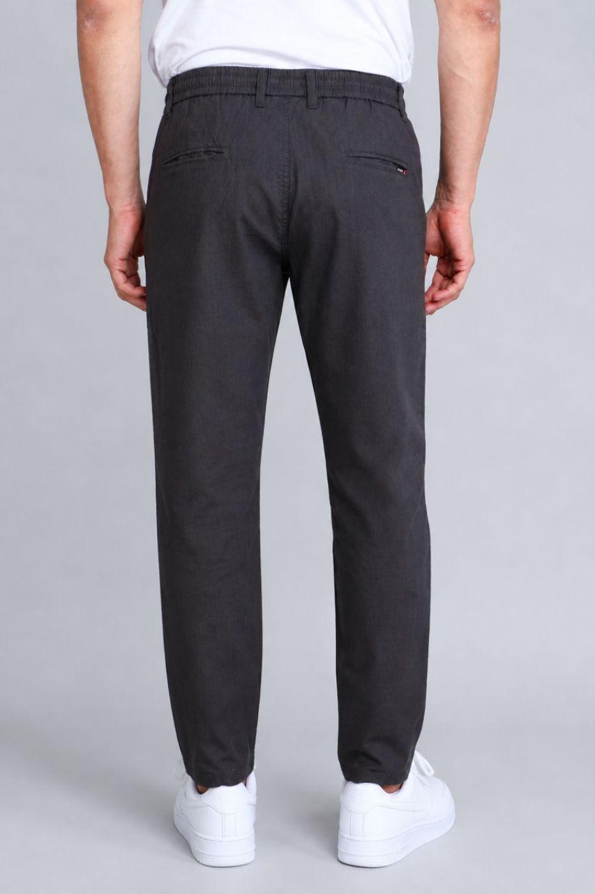 Metallic Grey Joggers Pants view 4