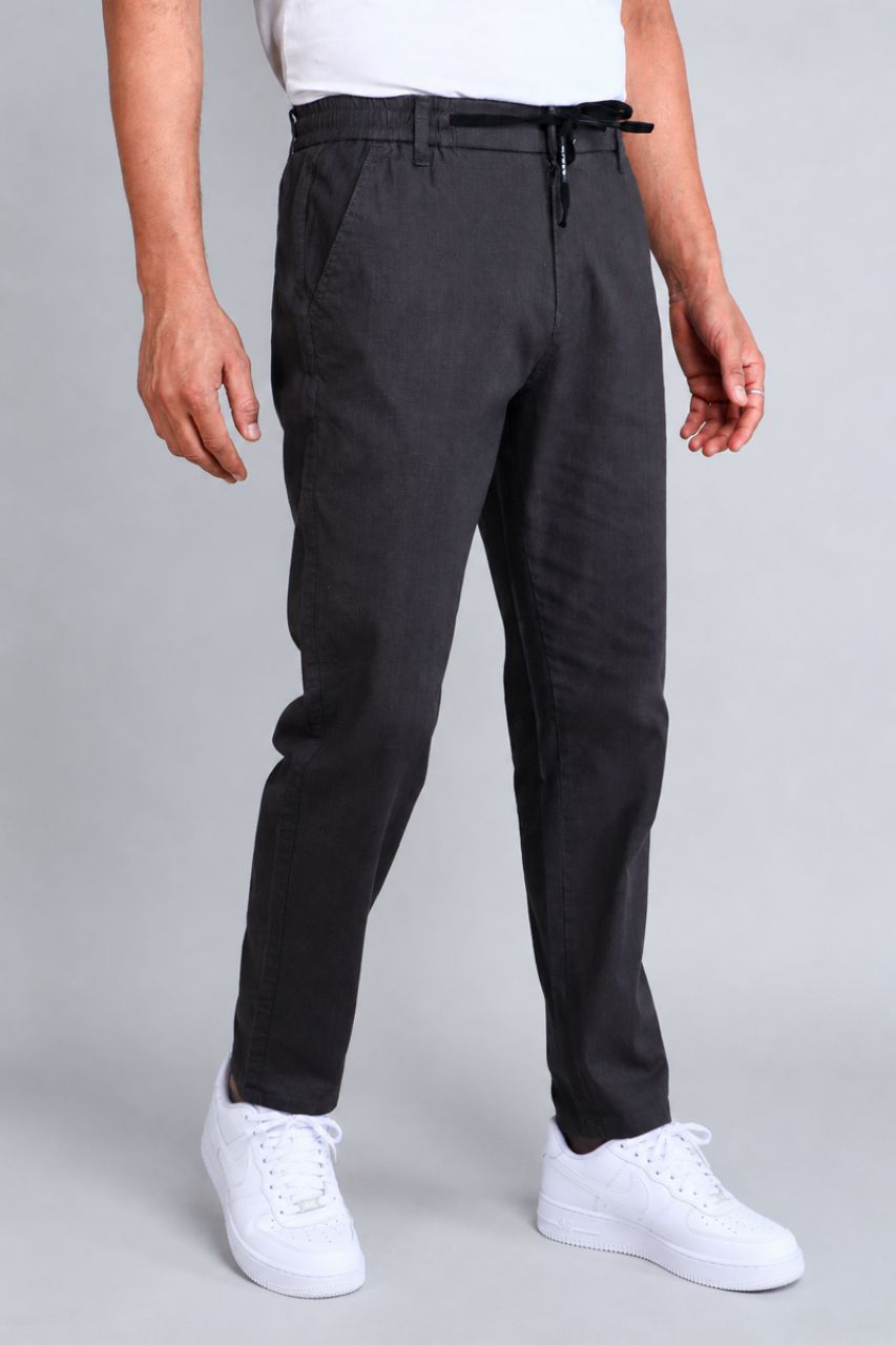 Metallic Grey Joggers Pants view 5