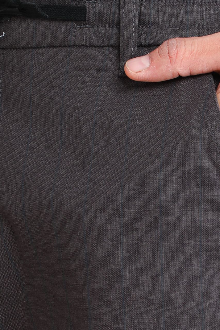 Metallic Grey Joggers Pants view 7
