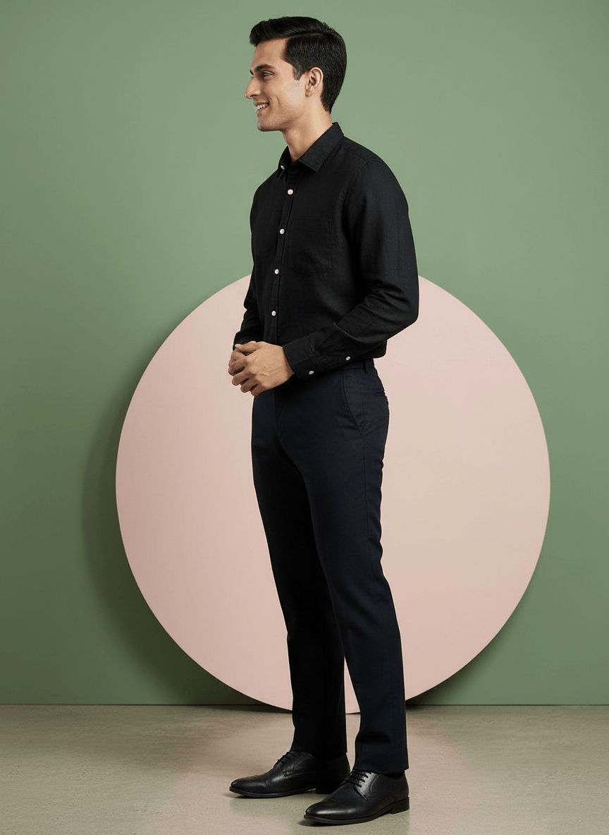 Black Premium Casual Shirt view 7